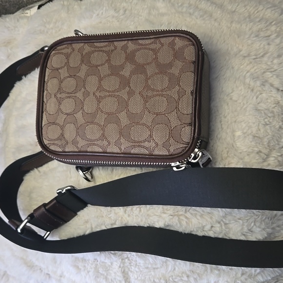 Coach Brown Patterned Unisex Cross Body - Picture 6 of 6